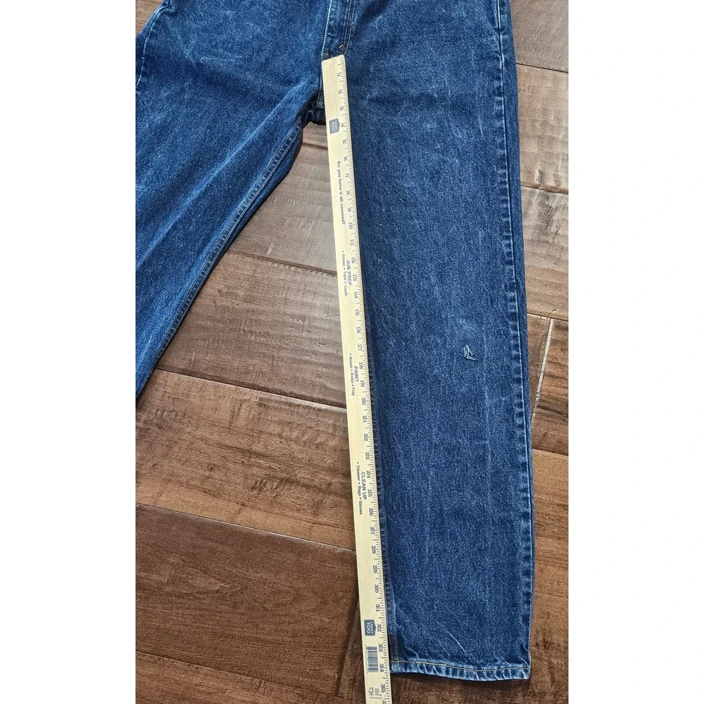 VTG Levis 505 Mens Regular Fit Straight Leg Jeans Blue Denim W36 L34 Dark Wash